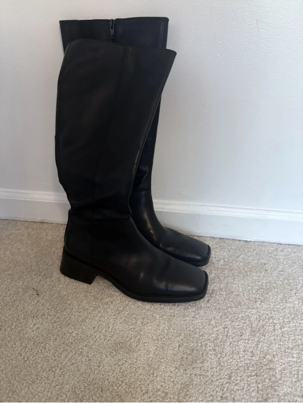 Vagabond Boots Blanca Knee High in Black Leather